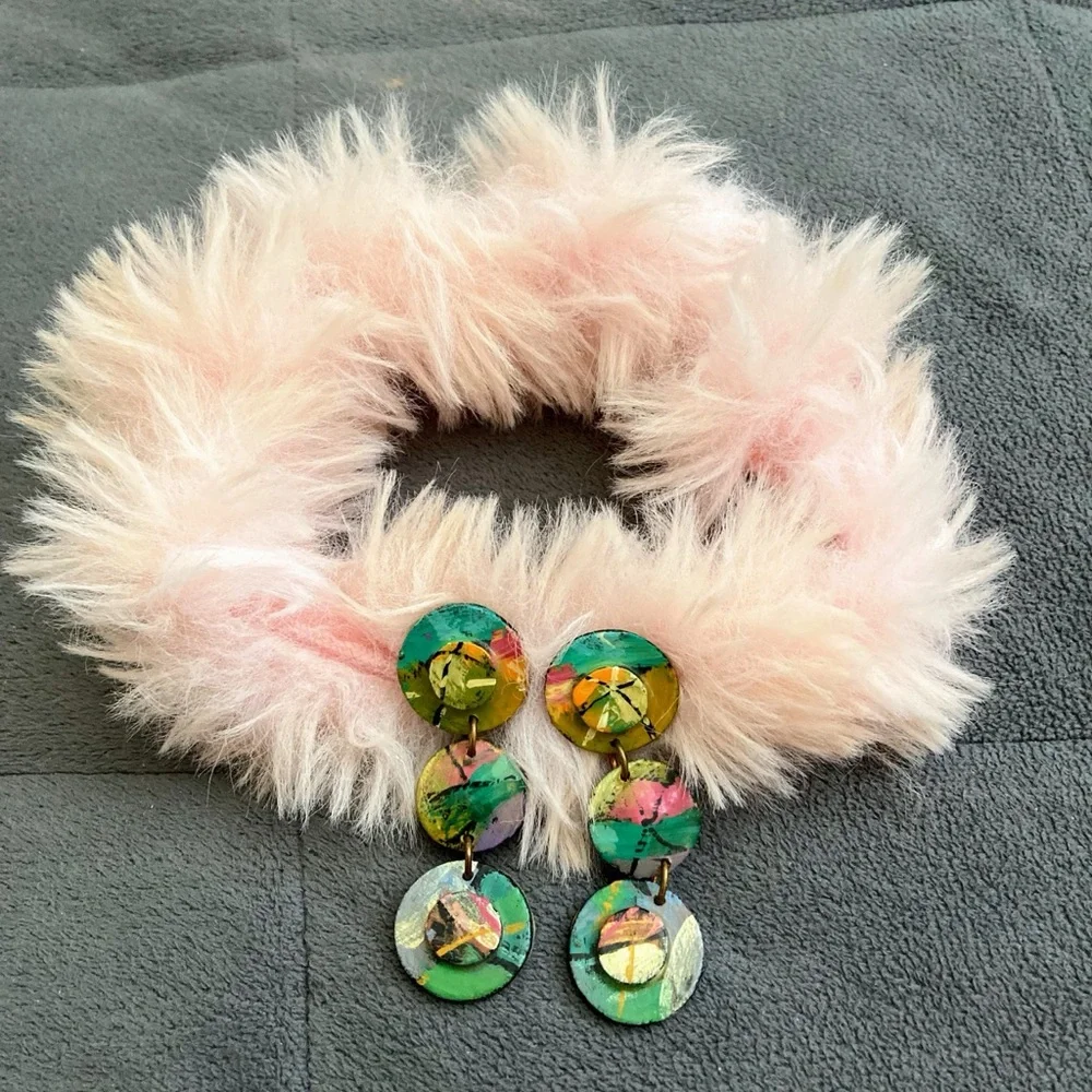 Hand painted earrings - Picture 4 of 8